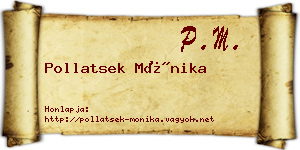 Pollatsek Mónika névjegykártya